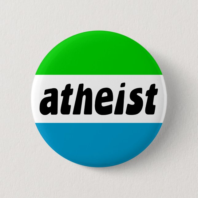 atheist pinback button (Front)