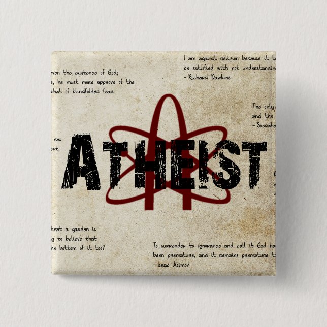 Atheist Pinback Button (Front)