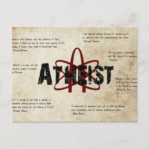 Atheist Postcard