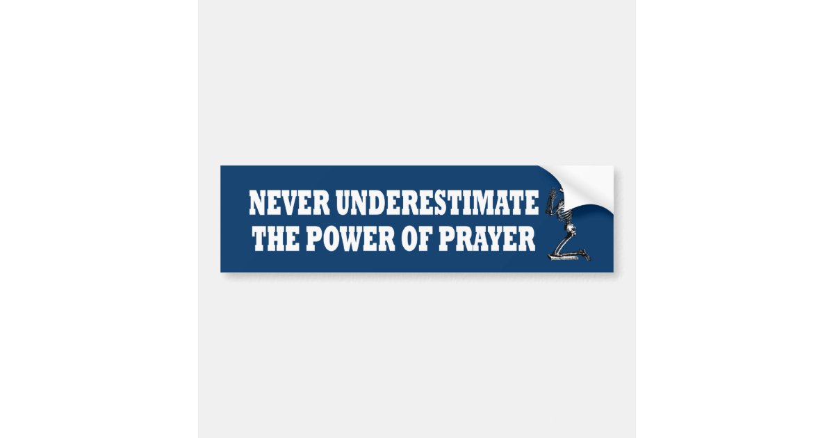 Atheist prayer bumper sticker | Zazzle