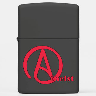 Atheist Pride Symbol Red Identity Belief Zippo Lighter