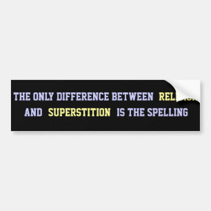 Atheist Quote Bumper Sticker
