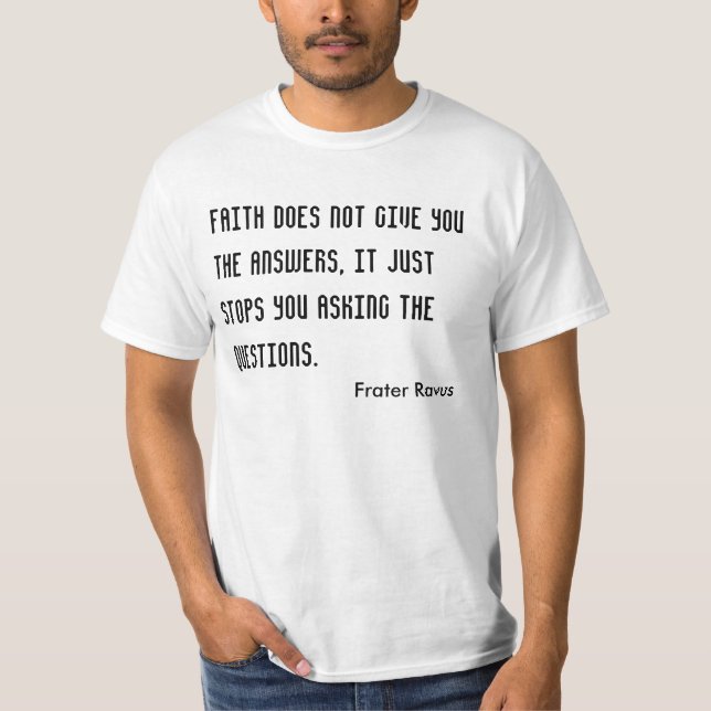 Atheist Quote T-Shirt (Front)