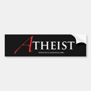 Atheist (Scarlet Letter) Bumper Sticker