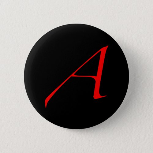 Atheist Scarlet Letter Button