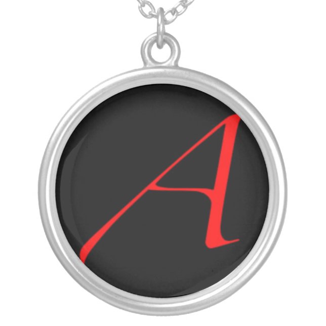Atheist Scarlet Letter Necklace (Front)