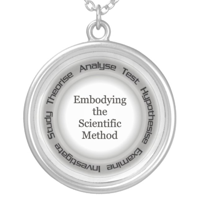 Atheist Scientific Method Acronym Necklace (Front)
