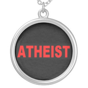 ATHEIST SILVER PLATED NECKLACE