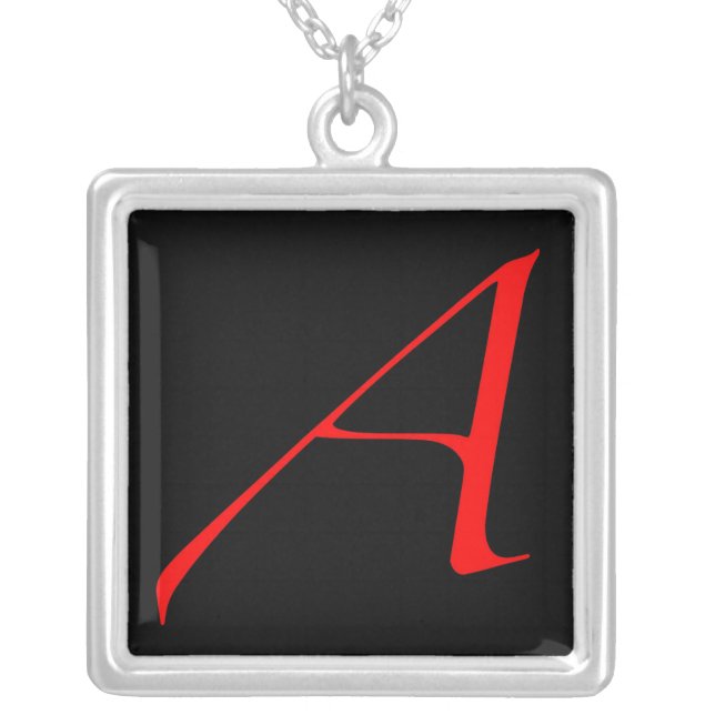 Atheist Silver Plated Necklace (Front)