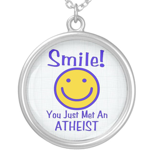 Atheist Silver Plated Necklace (Front)