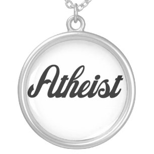 Atheist Silver Plated Necklace