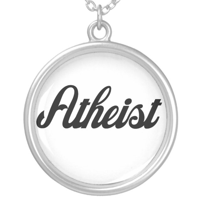 Atheist Silver Plated Necklace (Front)
