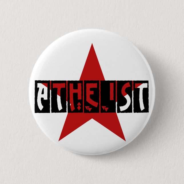 Atheist Star Button (Front)