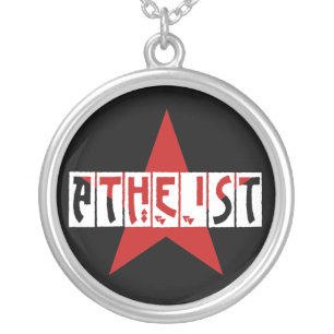Atheist Star Silver Plated Necklace