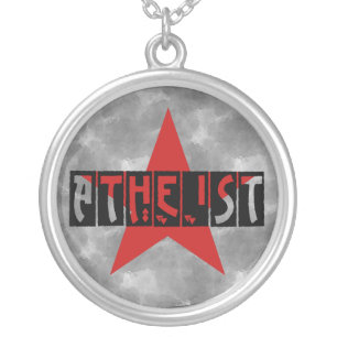 Atheist Star Silver Plated Necklace
