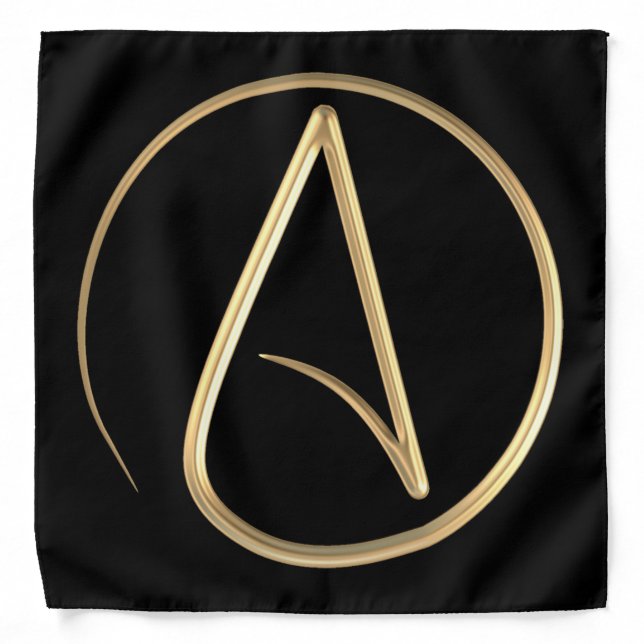 Atheist Symbol Bandana (Front)