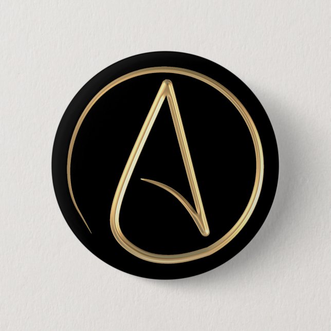 Atheist Symbol Button (Front)