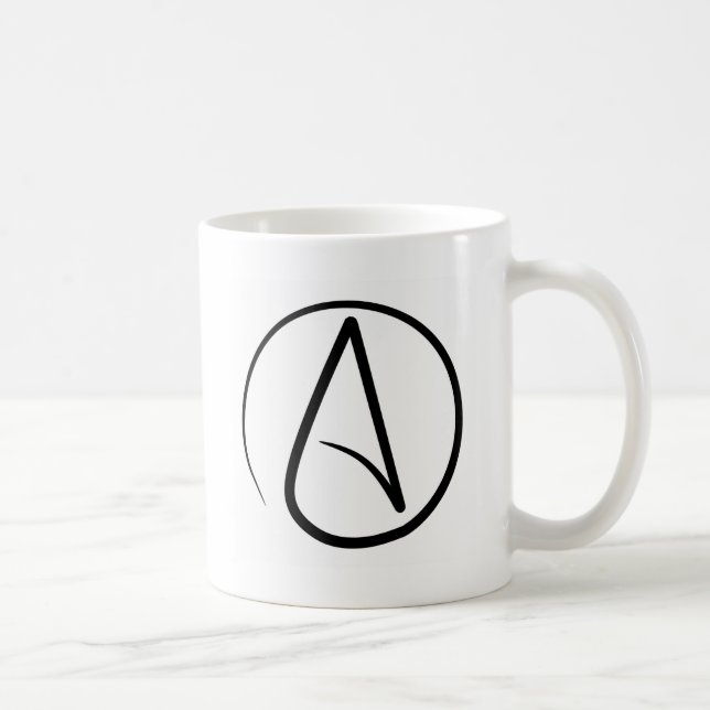 Atheist Symbol Coffee Mug (Right)