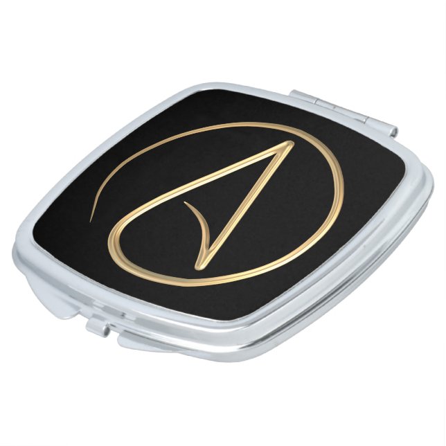 Atheist Symbol Compact Mirror (Turned)