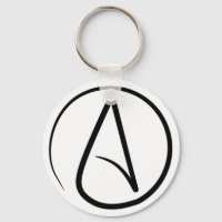 Atheist Symbol Keychain