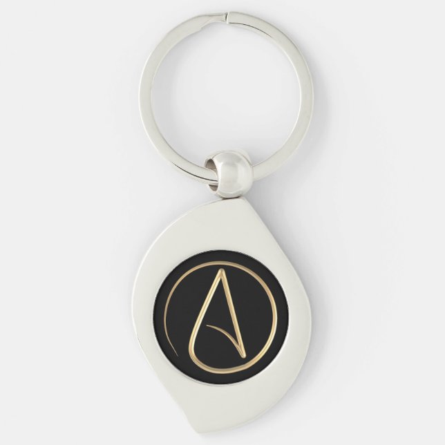 Atheist Symbol Keychain (Front)