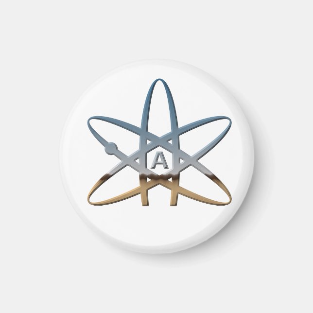 Atheist Symbol magnet (Front)