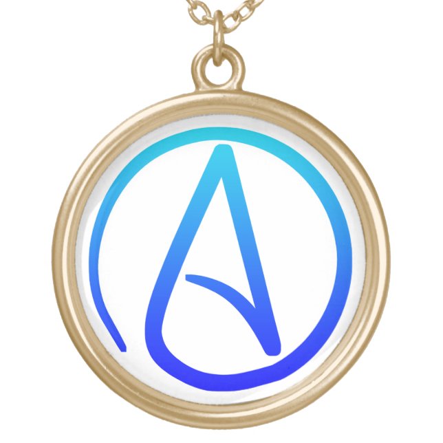 Atheist Symbol Necklace (Front)