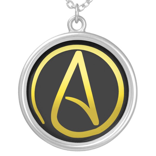 Atheist Symbol Necklace (Front)