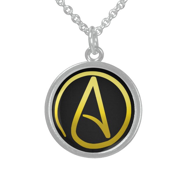 Atheist Symbol Necklace (Front)