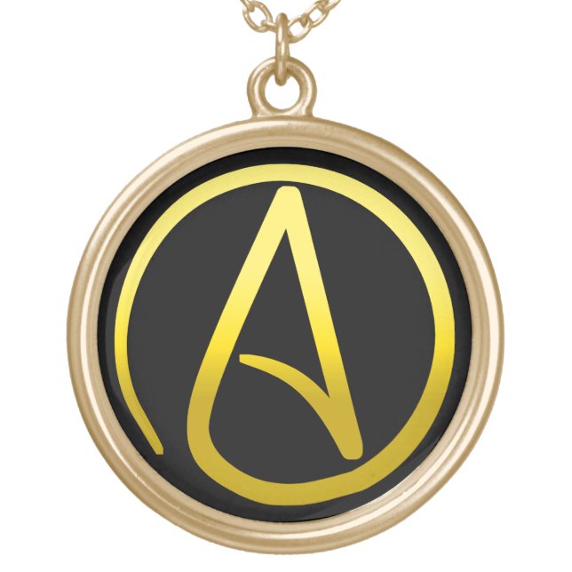 Atheist Symbol Necklace (Front)