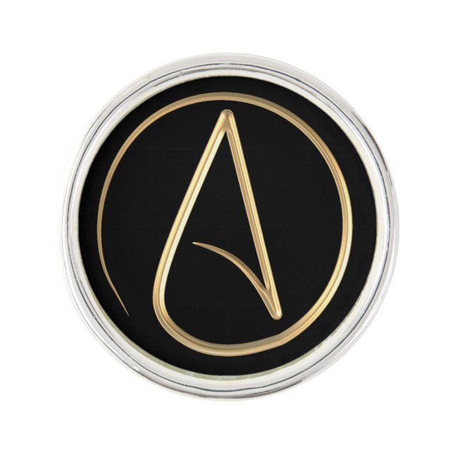 Atheist Symbol Pin (Front)