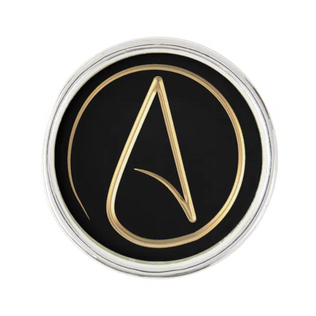 Atheist Symbol Pin | Zazzle