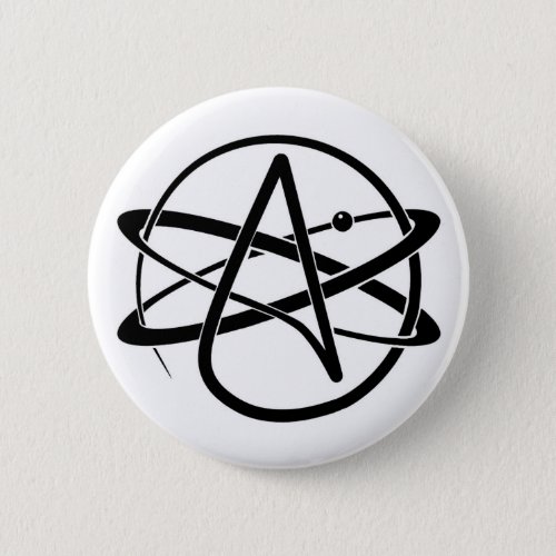 Atheist Symbol Pinback Button
