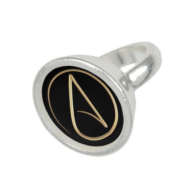 Atheist Symbol Ring (Top)