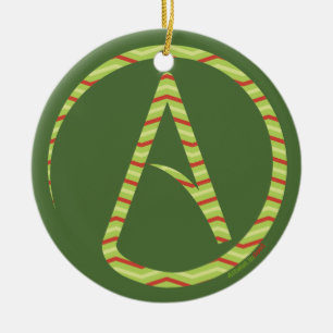 Atheist Symbol Tree Ornament