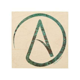 Atheist Symbol Wooden Wall Hanging Wood Wall Art