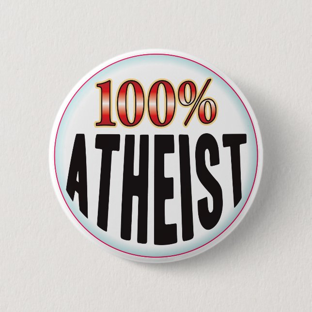 Atheist Tag Pinback Button (Front)