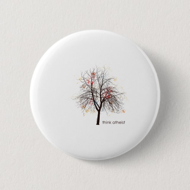 Atheist Tree Button (Front)
