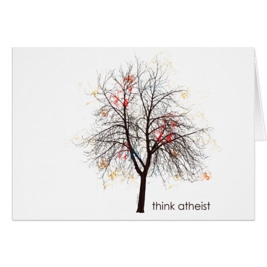Atheist Tree Cards (Front Horizontal)