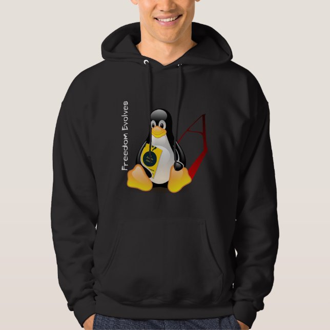 Atheist Tux (Freedom Evolves) Hoodie (Front)