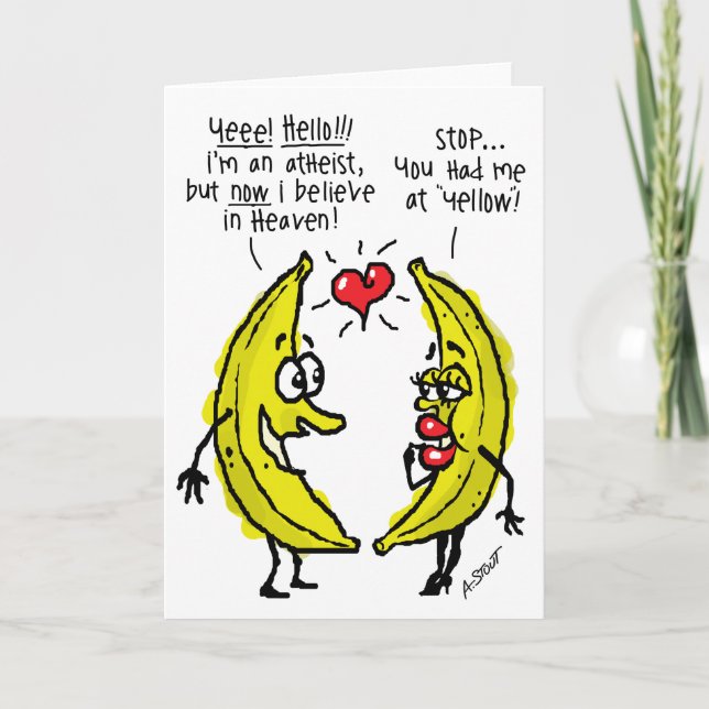 Atheist VALENTINES DAY - Holiday Card (Front)