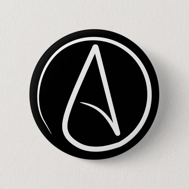 Atheist's Badge Pinback Button (Front)