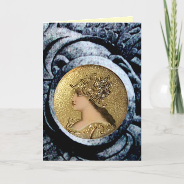 ATHENA AND FIGHTING GRYPHONS CARD (Front)