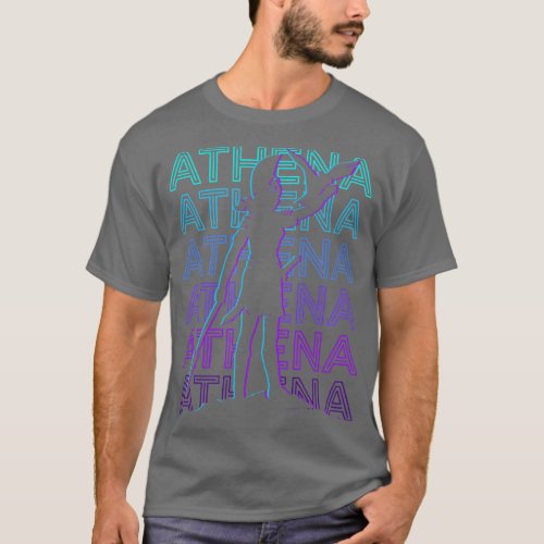 Athena Athene Ancient Goddess Greek Mythology Retr T_Shirt