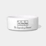 athena bowl<br><div class="desc">The name Athena,  composed of the periodic system of chemical elements. A great and funny name gift for friends,  family,  relatives or yourself.</div>