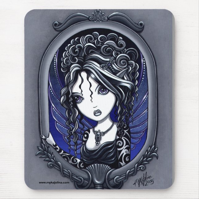 Athena Dark Elegant Tattoo Faery Mouse Pad (Front)