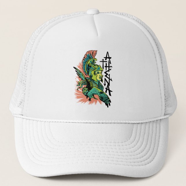 Athena Goddess Mythical Greece Trucker Hat (Front)