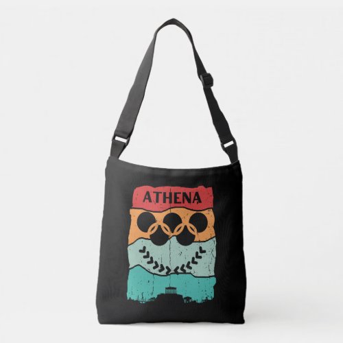 Athena Greece olymic retro symbol Crossbody Bags