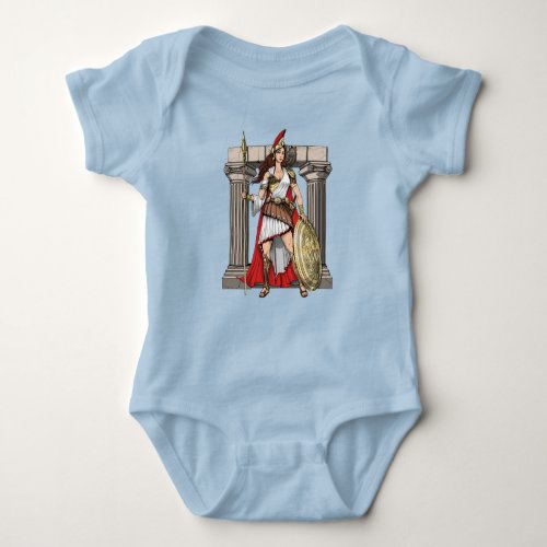 Athena Greek Goddess Baby Bodysuit
