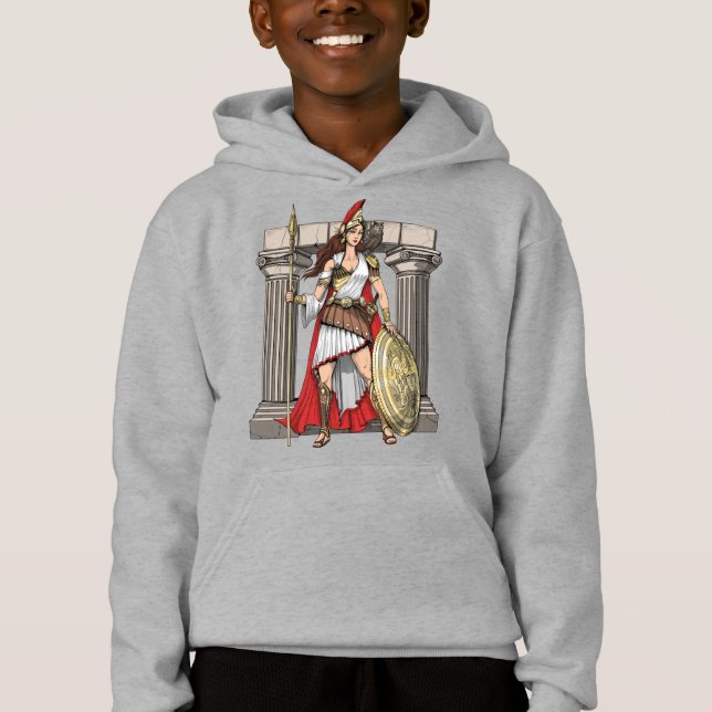 Athena Greek Goddess Hoodie (Front)